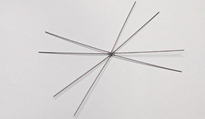 8-prong metal ornament frame